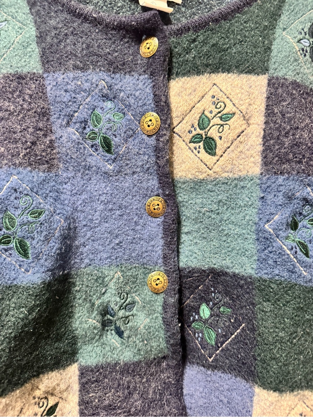 Christopher & Banks Vintage Patchwork Cardigan ππΏ - Picture 3 of 4